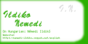 ildiko nemedi business card